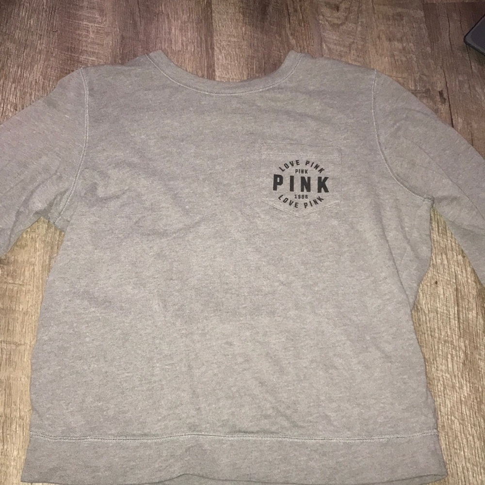 Grey Pink Crewneck